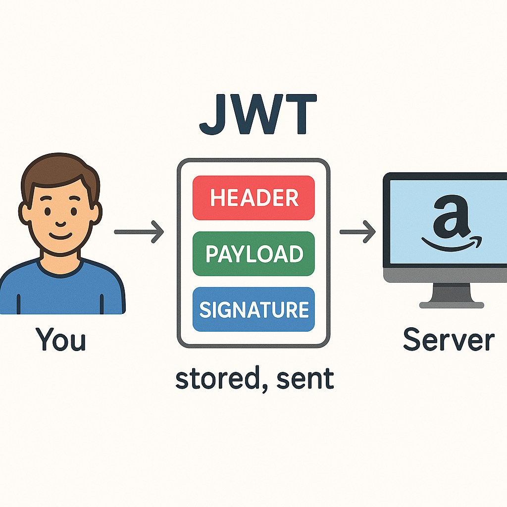 Image showing how JWT works